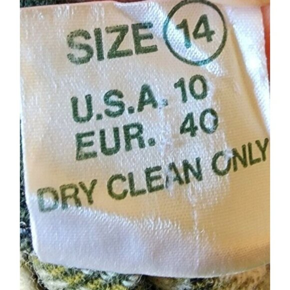 O’Neil Of Dublin Womens 100% Pure Wool Pleated Skirt Kilt White/Green Plaid 10 - Picture 12 of 13